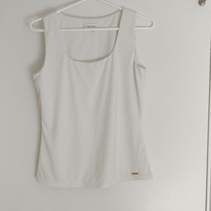 Calvin Klein scoop neckline sleeveless top.